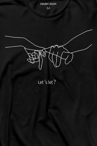 İddia Sevgili Minimal Uzun Kollu Tişört Baskılı T-shirt 001