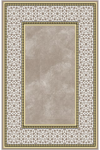 Rovigo Home Dijital Baskı Yıkanabilir Kaymaz Taban Salon Halısı Rvg0656 Kahverengi