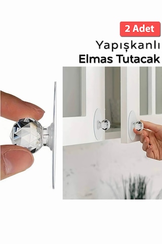 2 Adet Her Eve Lazım Çekmece Klozet Dolap Kapı Düğmesi Pratik Çok Amaçlı Ev Gereçleri Şeffaf