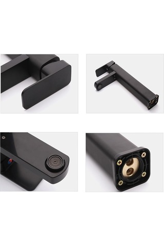 Maoyaya Banyo Musluğu, 60 Cm, Paslanmaz Çelik Siyah, İnox, Kullanışlı Model İnox