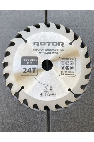 Ahşap Kesme Diski Rotor 185 20/16 Adaptörlü 24t
