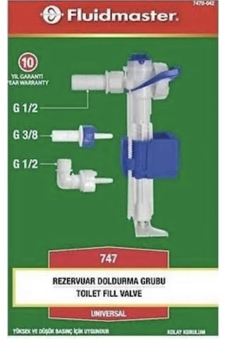 Gömme Rezervuar Iç Takımı Çok Renkli