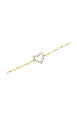 Mirelle Heart Bracelet Gold Altın