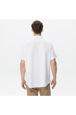 Nautica Erkek Beyaz Classic Fit Kısa Kollu Gömlek Düz W35416t Beyaz