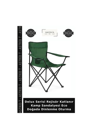 Delux Serisi Rejisör Katlanır Kamp Sandalyesi Eco Doğada Dinlenme Oturma Çok Renkli