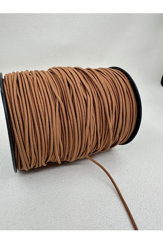 Yuvarlak Lastik-5 Metre - Kahve