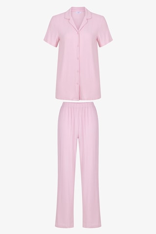 Penti Pembe Alia Pink Gömlek Pantolon Pijama Takımı