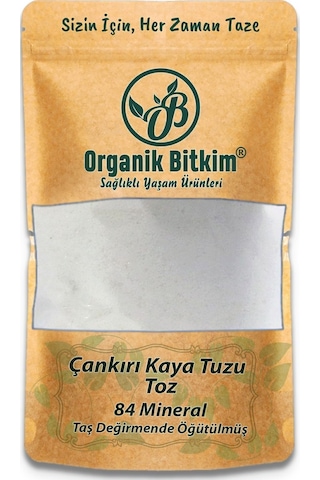 Doğal Çankırı Kaya Tuzu, Taş Değirmende Öğütülmüş, 2x500 Gr, 84 Mineral