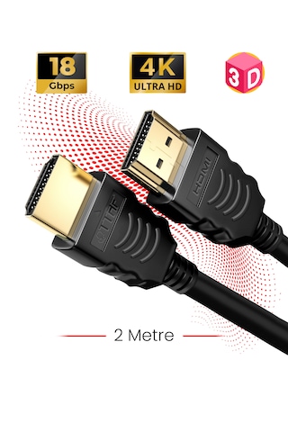 Hdmi 2.0 4k Ultra Hd 60 Hz Ses Ve Görüntü Aktarım Kablosu 2 Metre