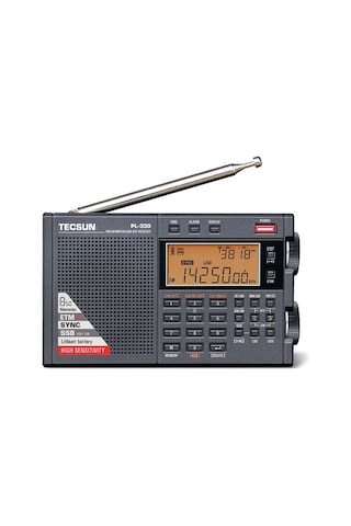 Tecsun Pl-330 Fm/mw/sw/ssssb Dsp Tam Bant Radyo Çok Fonksiyonlu Taşınabilir Radyo