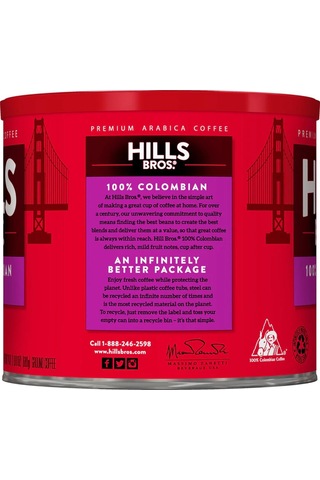 Hills Bros Colombian Filtre Kahve 6 x 680 G