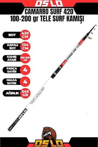 Oslo Camarro 420cm 100-250gr Surf Olta Kamışı Standart