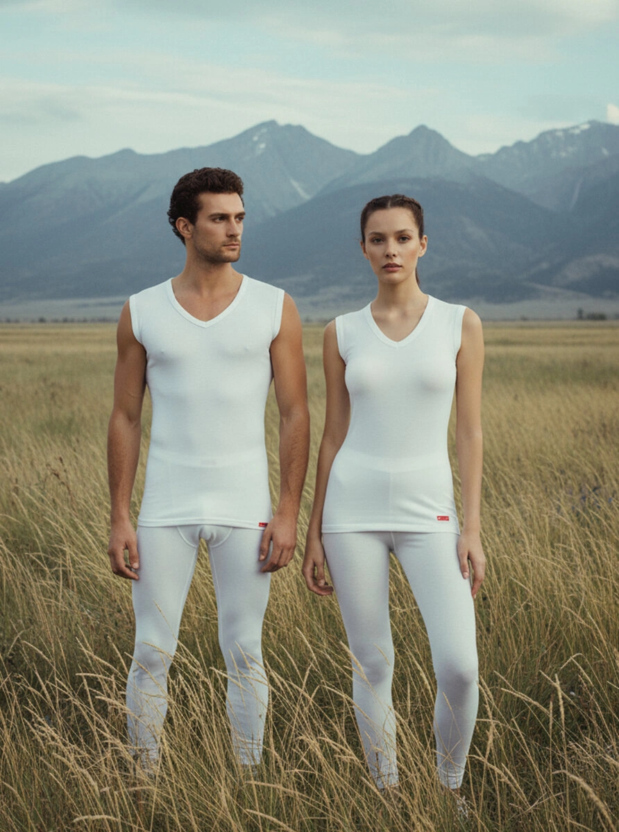 Blackspade Unisex Termal Tişört 2. Seviye 9243 - Beyaz