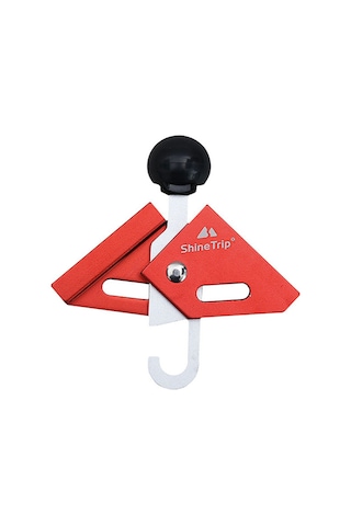 Tenfowee Alüminyum Kamp Çadır Çubuğu Ucu Kapağı - 6mm Çubuklar İçin, 90 Derece Ayarı, Kayma Engeli Toprak Pinleri, Kırmızı Kırmızı