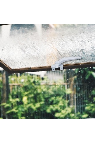 Trendooze Homyl Pencere Kolları Beyaz Kanat Kilitleme Kapılar İçin Sağ