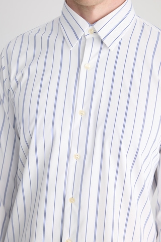 Twn Slim Fit Beyaz Çizgili Gömlek 5ef02xt03288m Çok Renkli