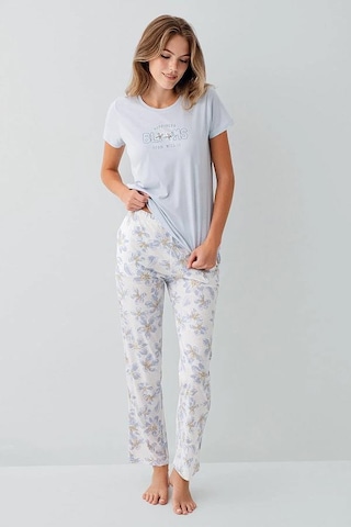 Arnetta 3622-b Bayan Battal Pijama Takım Açık Mavi