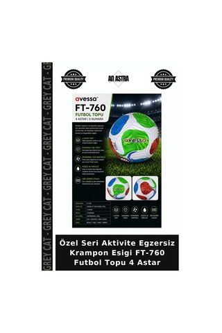 Grey Cat Özel Seri Aktivite Egzersiz Krampon Esigi Ft-760 Futbol Topu 4 Astar Yeşil