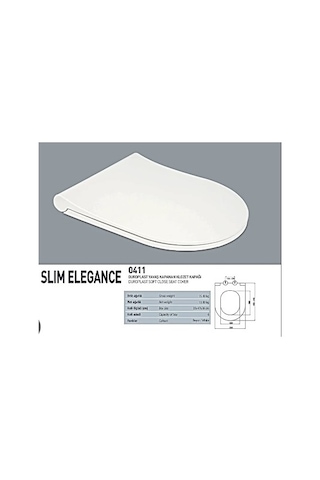 Nkp Slim Elegance Klozet Kapağı - Yavaş Kapanan Duroplast 0411 Diğer