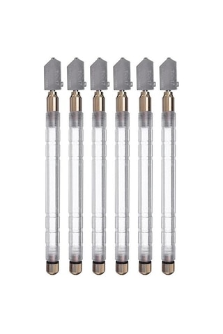 Toyo Tc-17 Cam Kesici Plastik Saplı, Kendi Yağlamalı, 6 Lı Set