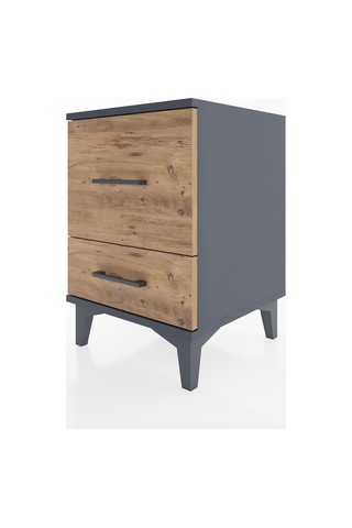 Hyperion Komodin 2 Çekmeceli 44x44x64 Antrasit-çam Antrasit