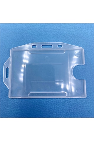 Personel Yaka Kartı Kabı 100 Adet Plastik koruyucu Kart Kılıfı
