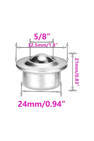 Tenfowee 10 Adet Cy-15h 5/8 İnç Bilyeli Taşıma Ünitesi, Çelik Flanşlı Yüksek Kapasiteli Konveyör Rulolu