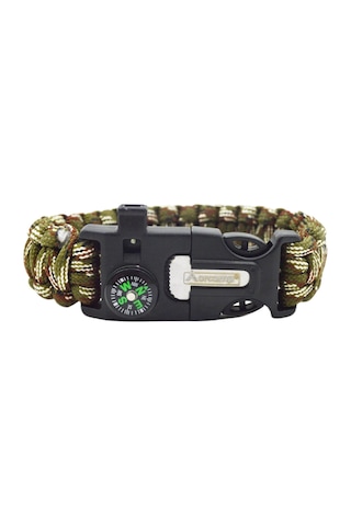 Orcamp Çok Fonksiyonlu Paracord Kamuflaj Bileklik Hayatta Kalma Bilekliği Out-4310 Yeşil