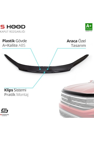 S-dizayn Honda Cr-v Abs Plastik Kaput Rüzgarlığı 2012-2018 A+kalite