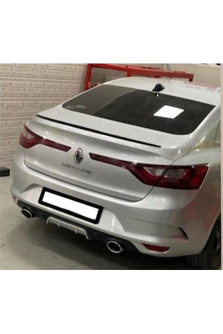 Spoiler Renault Megane 4 Bagaj Üzeri Çıta - Spoiler - Siyah + Çift Taraflı Bantlı