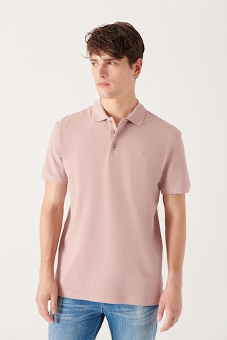 Avva E001004 Serin Tutan Standart Fit Normal Kesim Erkek Polo Yaka T-Shirt - Pudra