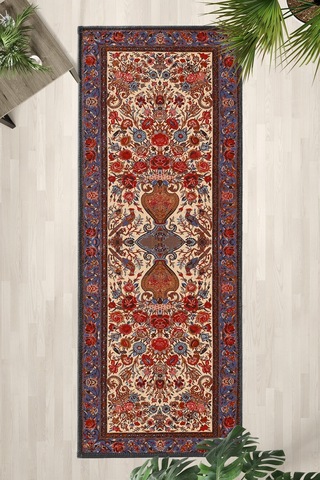 A 16 Siyah Yıkanabilir Mutfak Halısı