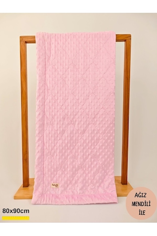 Kapitone Nohut Bebek Kundak Battaniyesi Çift Taraflı / Mevsimlik / Yenidoğan / Hastaane Çıkışı Pembe