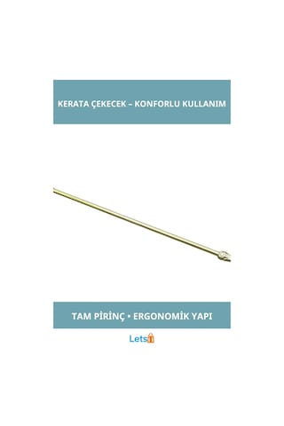 Letsii Klasik Pirinç Kerata Çekecek Ergonomik Ayakkabı Giyme Aleti