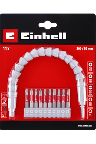 Einhell 11 Parça Esnek Adaptörlü Bits ve Uç Seti - 49133115