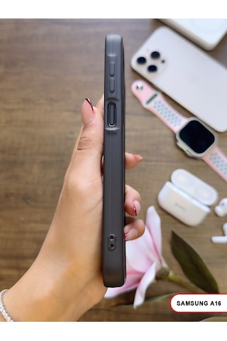 Samsung Galaxy A16 Uyumlu Kamera Korumalı Darbeye Dayanıklı Renk Atmayan Keep Silikon Kılıf Siyah