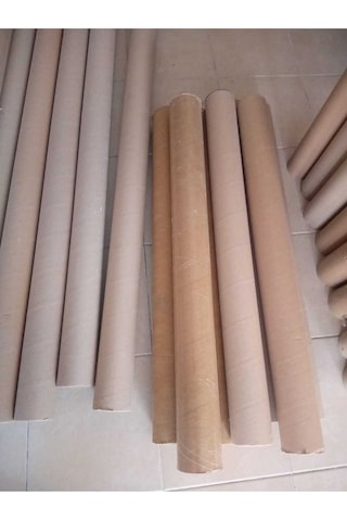 3 Adet Karton Masura Karton Rulo Boy 1 Metre İç Çap 9 Cm Silindir Kutu Postüp Rulo