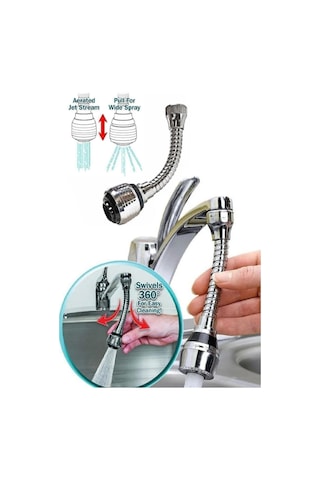 Mucit Home 360 Dönebilen Anti-sıçrama Su Mutfak Musluk Genişletici Lavabo 1 Adet