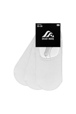 Skadi Mons Invisible 3 Pack Unisex Beyaz Çorap 1605030223-100 Beyaz