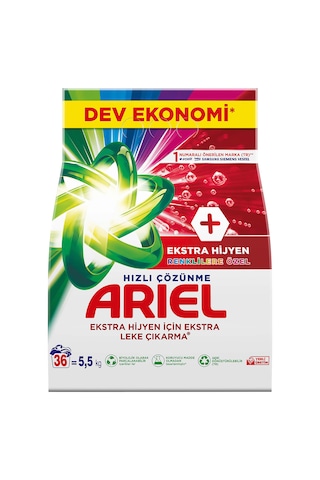 Ariel Oxi Renklilere Özel Hızlı Çözünme Toz Çamaşır Deterjanı 5500 G