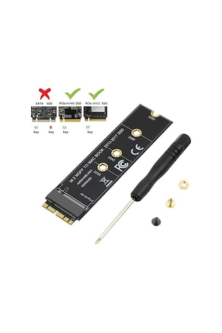 Nvme Ssd 2013 Apple Uyumlu MacBook Ssd Çevirici Nvme Ssd 12+16 Pin Çevirici