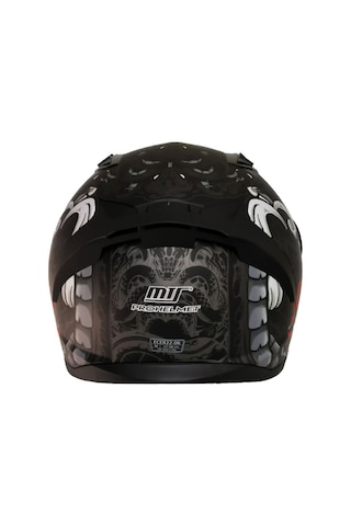 Motosiklet Kaskı Ecer 22.r06 Sertifikalı Double Vizör Full Face Kask Myth Grey Çok Renkli