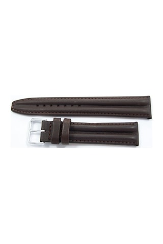 Upper Deri Saat Kayışı 18Mm Kahverengi Saat Kordonu Çift Fitilli