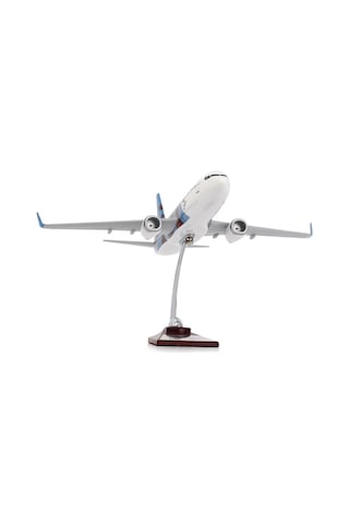 ZekUpp - Maket Uçak - Boeing 737-800 1/100 - BORDO MAVİ TARAFTAR Özel Tasarım Model Uçak