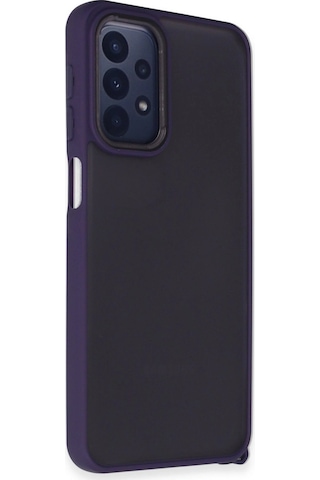 Samsung Galaxy A23 4g Kılıf Elegant Kapak - Derin Mor