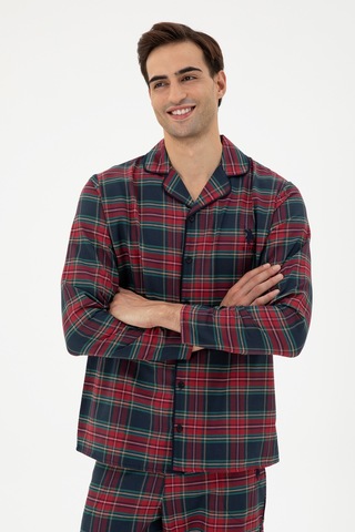 U.s. Polo Assn. Erkek Bordo Pijama Takım 50301734-vr014 Bordo