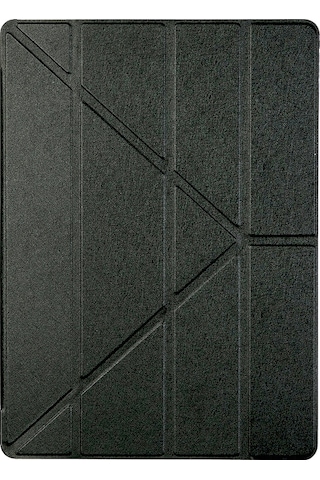 iPad Uyumlu Pro 12,9 İnç Dört Katlı İpek Dokulu Origami Standlı Akıllı Deri Kılıf