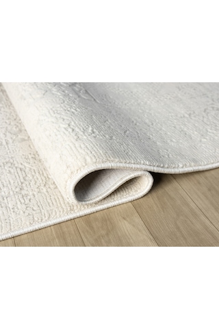 Mariesse Home Artes Serisi Bambu Dokulu Modern Sık Dokuma Makine Halısı Smart 12004 Krem