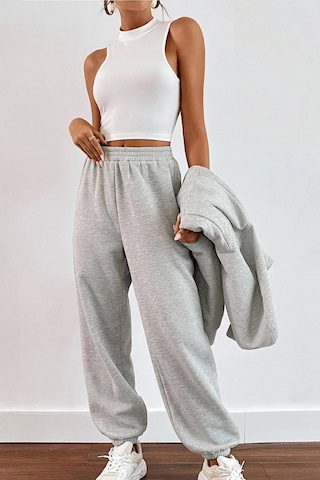 Modagen Kadın Gri Hırka Alt Üst Eşofman Takımı Gri