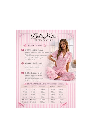 Bella Notte Erkek Düğmeli Uzun Kollu Nakışlı Çift Pijama Takımı Lacivert
